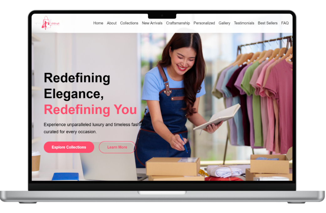 Website desktop preview